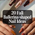 Fall Ballerina-Shaped Nail Ideas 2025 – Stunning Short & Long Seasonal Designs