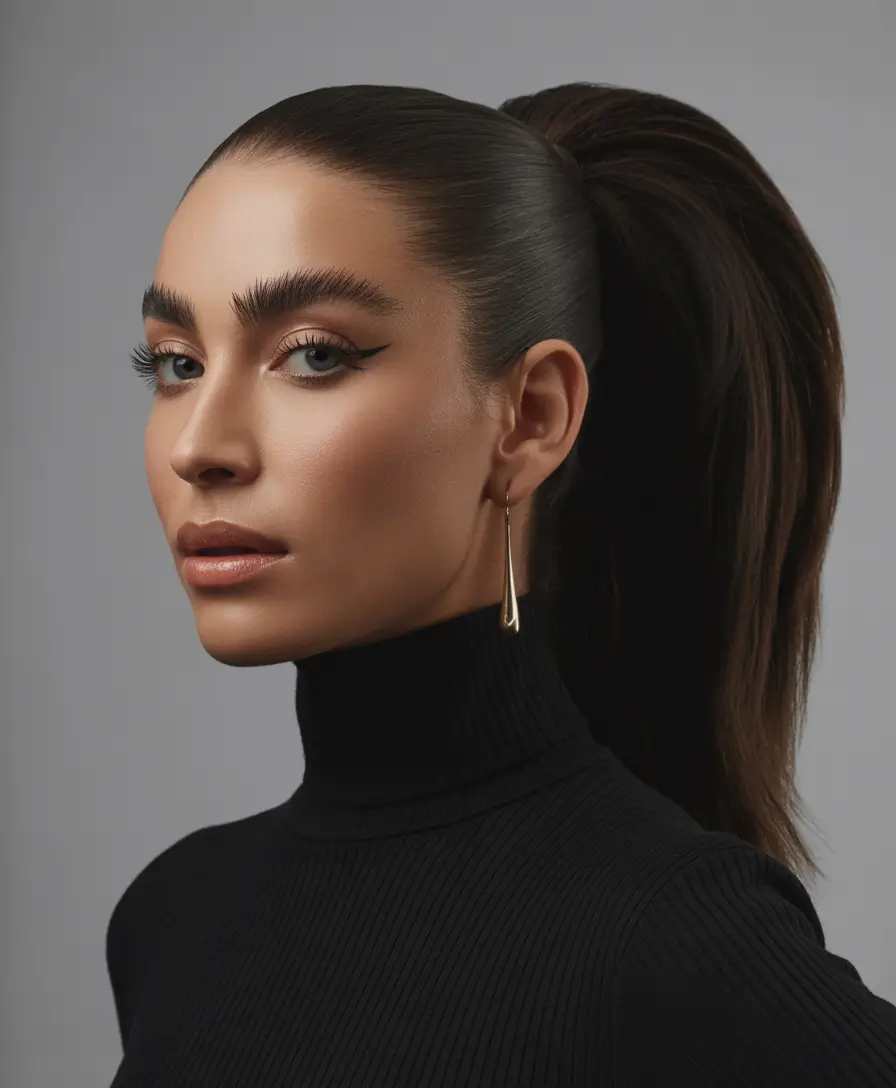 Cute and Easy Hairstyles for Fall Season 2025 Sleek High Ponytail