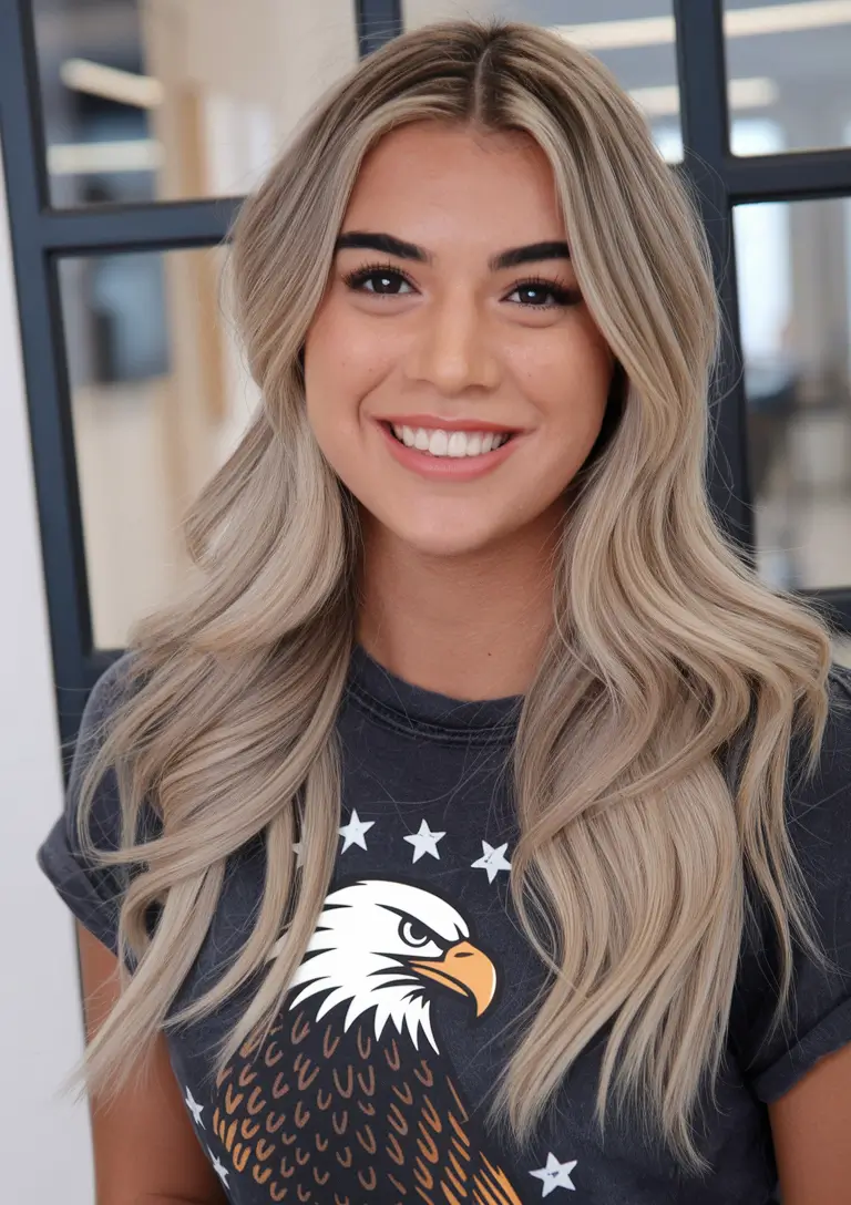 fall hairstyles 2025 Dimensional Blonde Waves