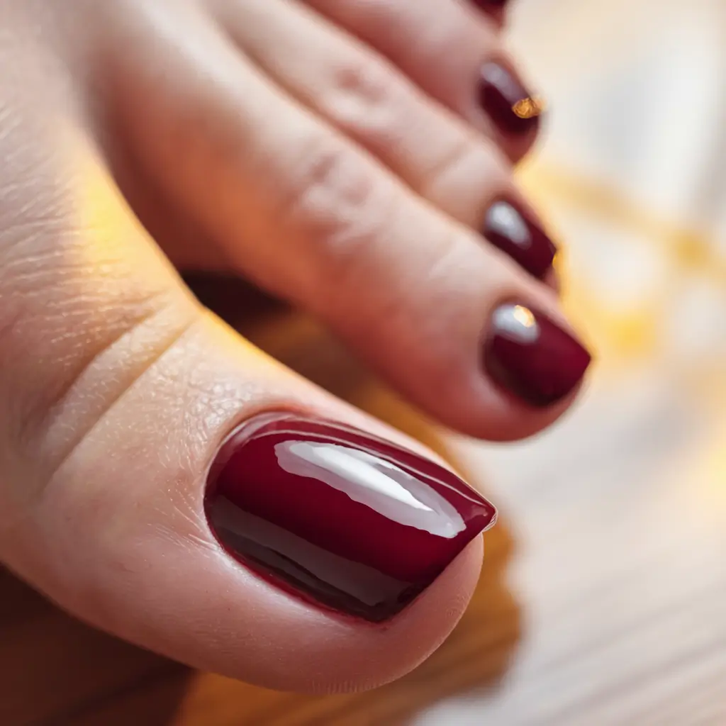 Fall 2025 Pedicure Colors Classic Merlot Elegance