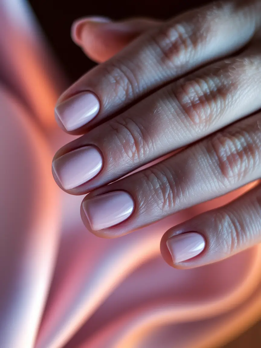 fall color nails Milky Nude for Barely-There Beauty