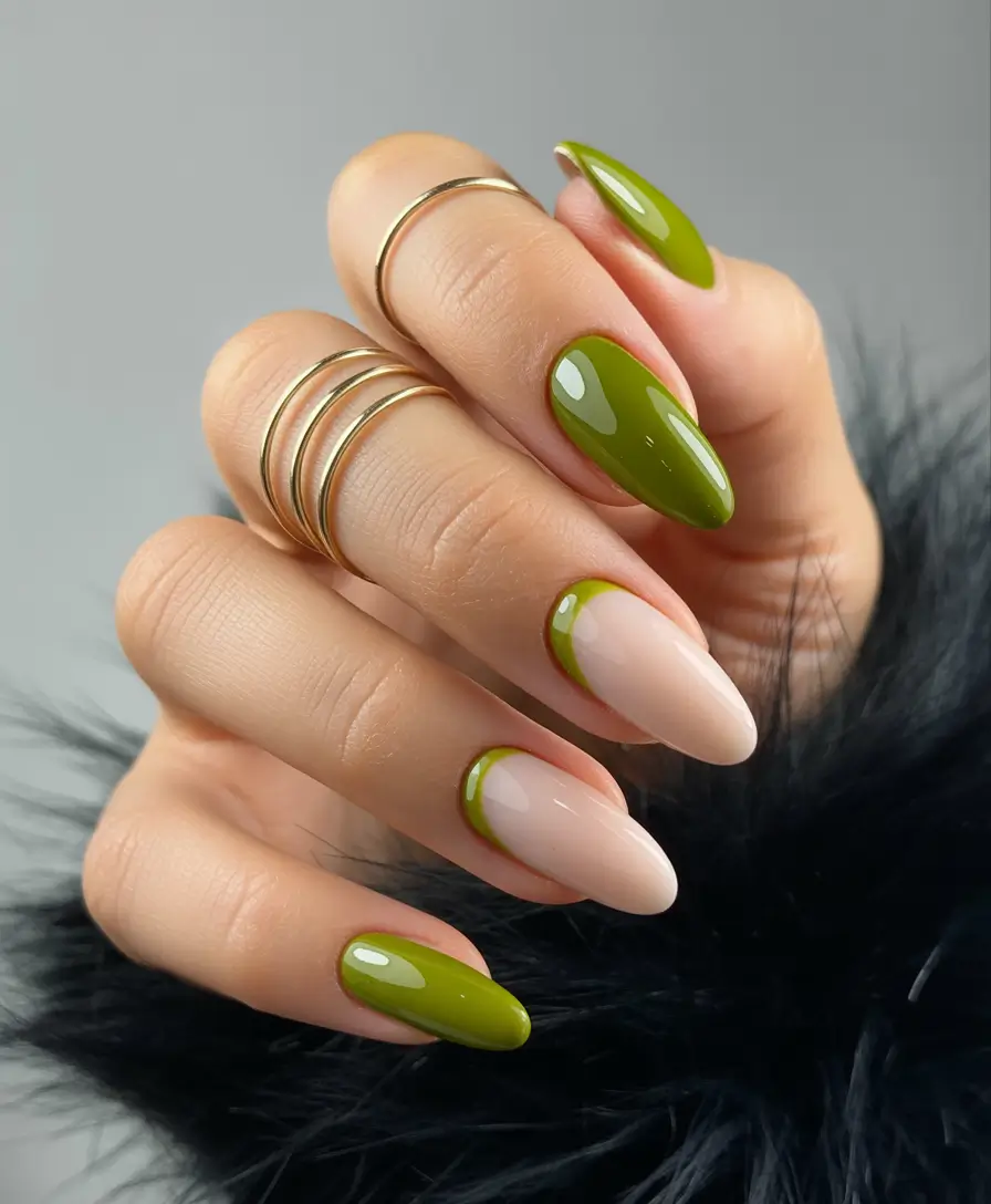 Fall Nail Inspo & Ideas 2025 Olive French Minimalism