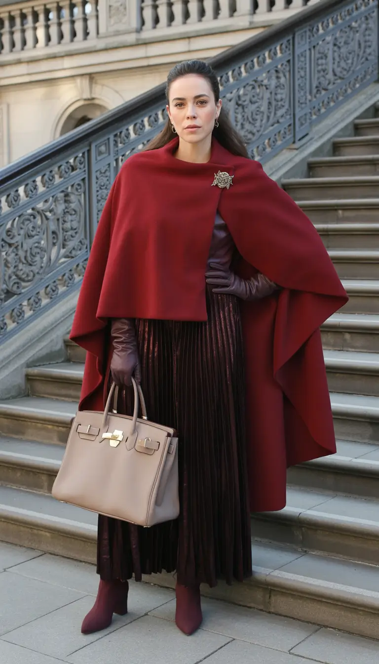Fall outfits ideas for October 2025 Burgundy Drama