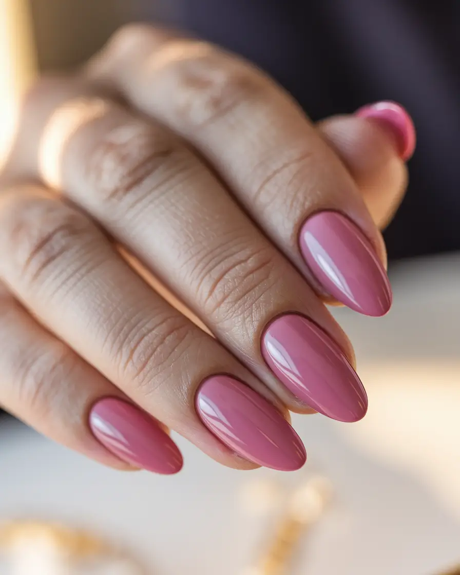 Modern Fall Manicure Ideas 2025 Rosy Mauve Elegance