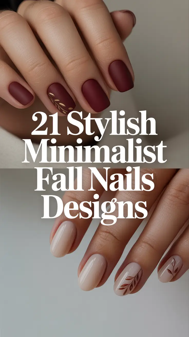 Stylish Minimalist Fall Nails Designs 2025 – Chic & Simple Inspo for the Season