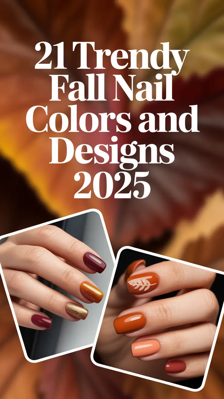 Trendy Fall Nail Colors and Designs 2025: Pretty, Neutral & Bold Autumn Ideas