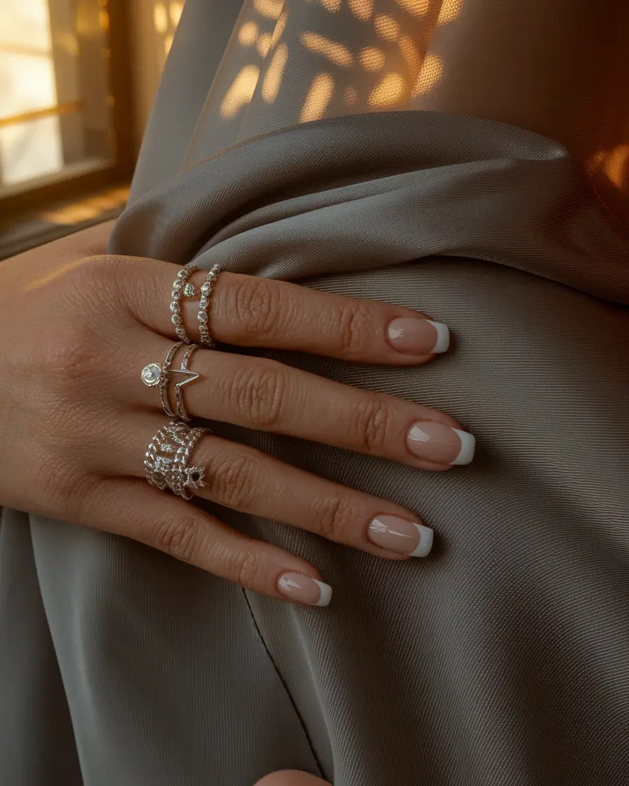 Stylish Minimalist Fall Nails Designs 2025 Classic French Revival