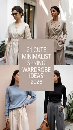 Cute Minimalist Spring Wardrobe Ideas 2026
