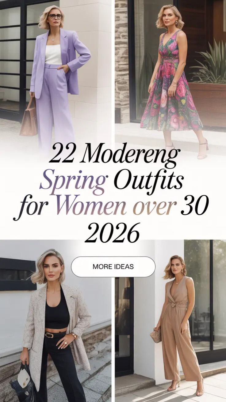 22 Modern Spring Outfits for Women Over 30 2026 That Feel Effortless and Current
