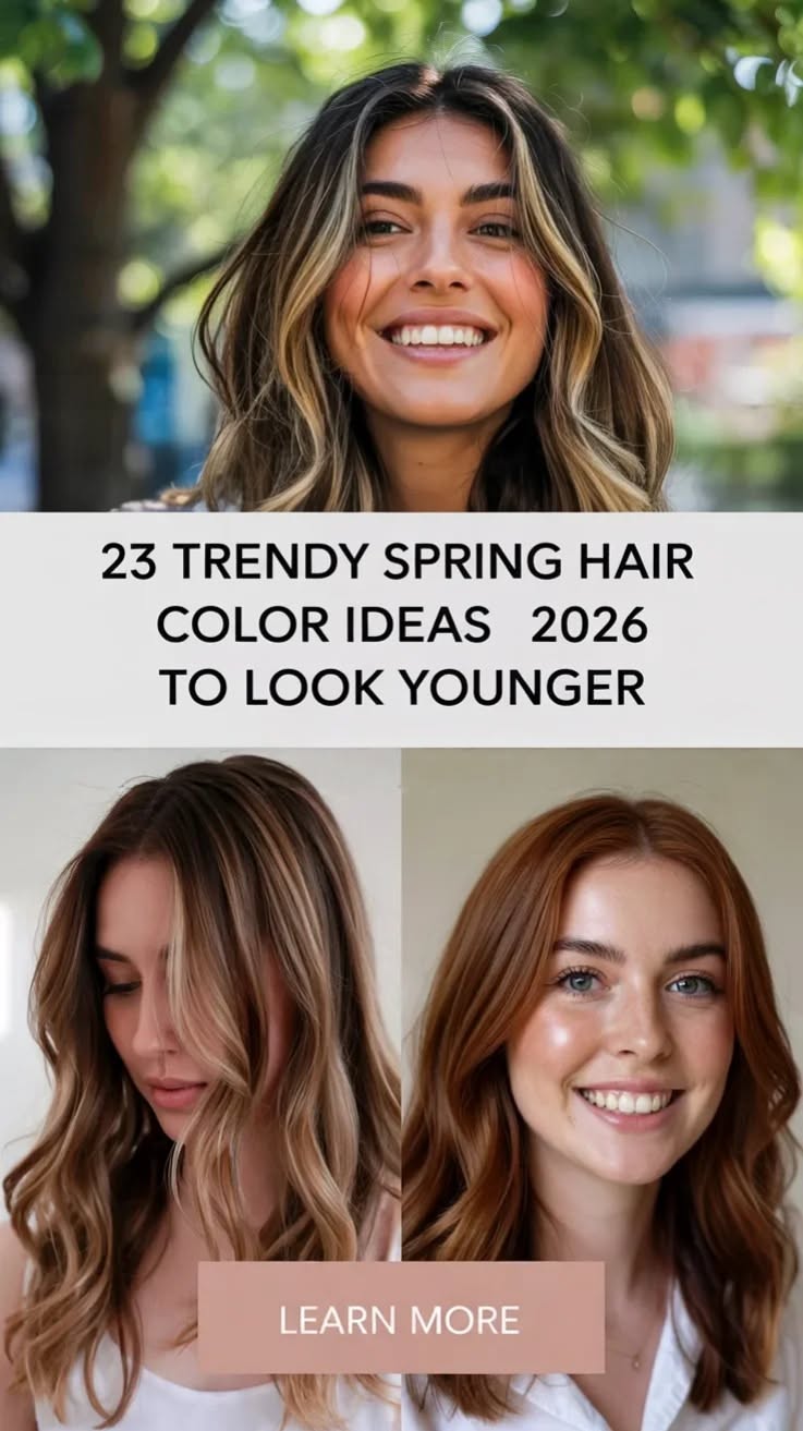 Trendy Spring Hair Color Ideas 2026 To Look Younger