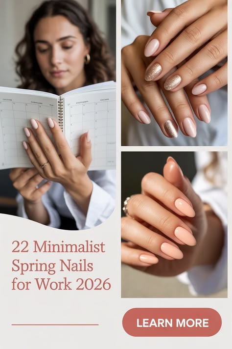 Minimalist Spring Nails For Work 2026 – Chic Office-Ready Ideas