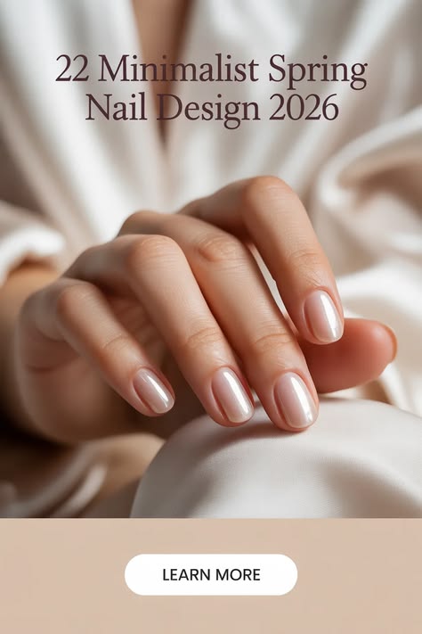 Minimalist Spring Nail Design 2026 – Simple Ideas With A Fresh, Clean Finish