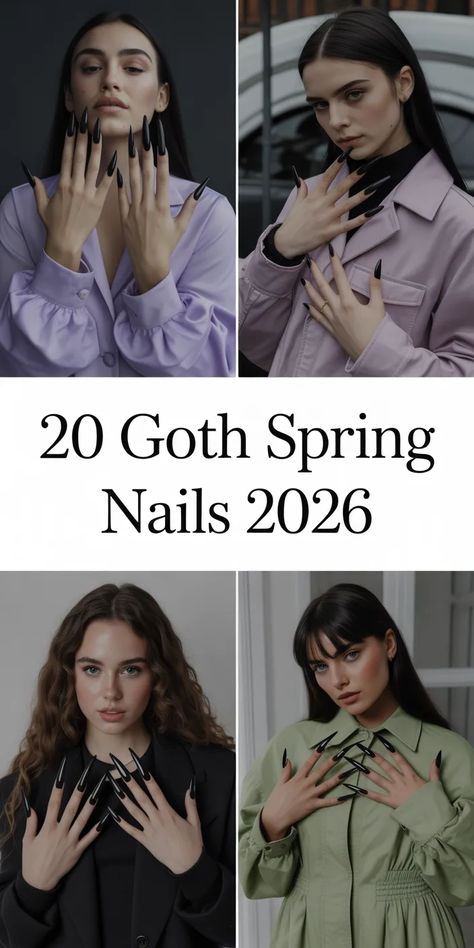 Goth Spring Nails
