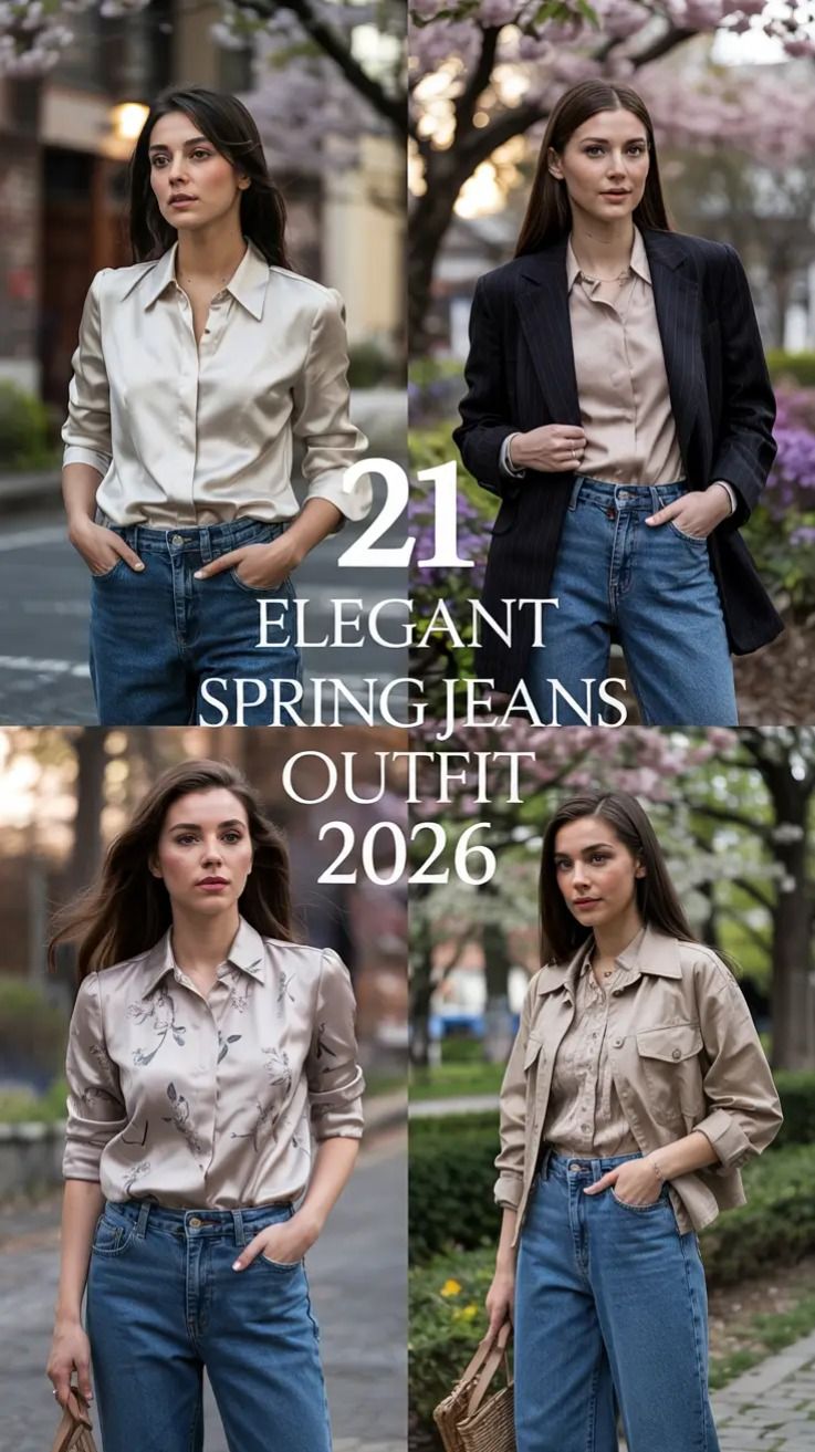 ELEGANT SPRING JEANS OUTFIT 2026