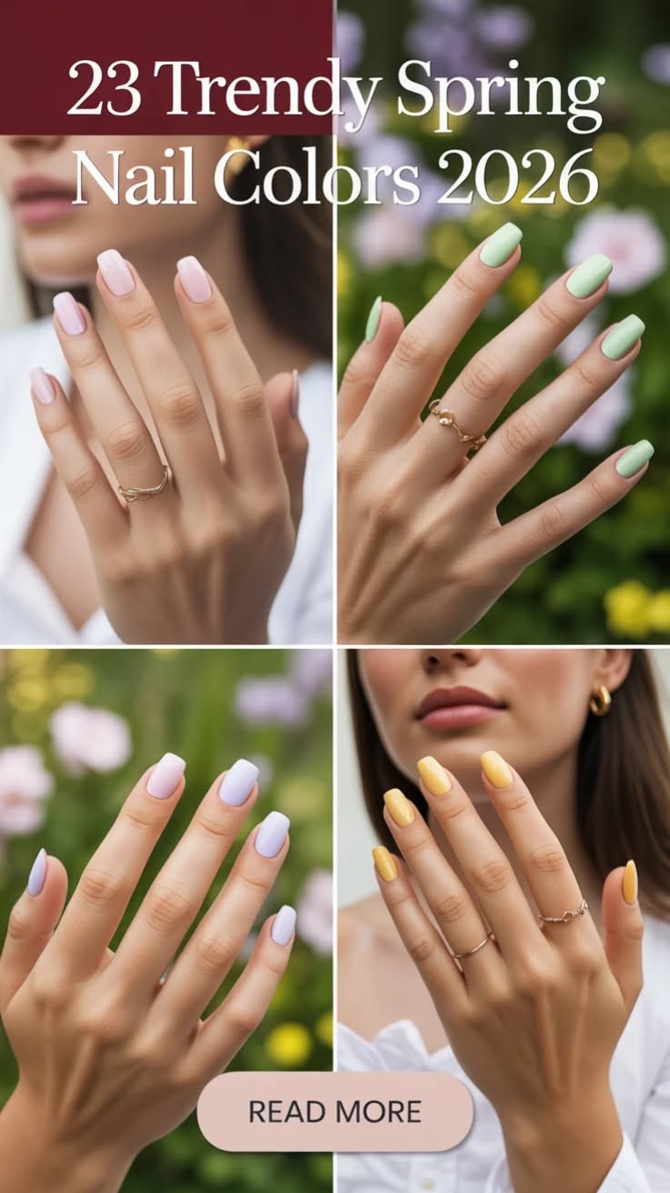 Trendy Spring Nail Colors 2026 – Fresh Shades And Chic Ideas