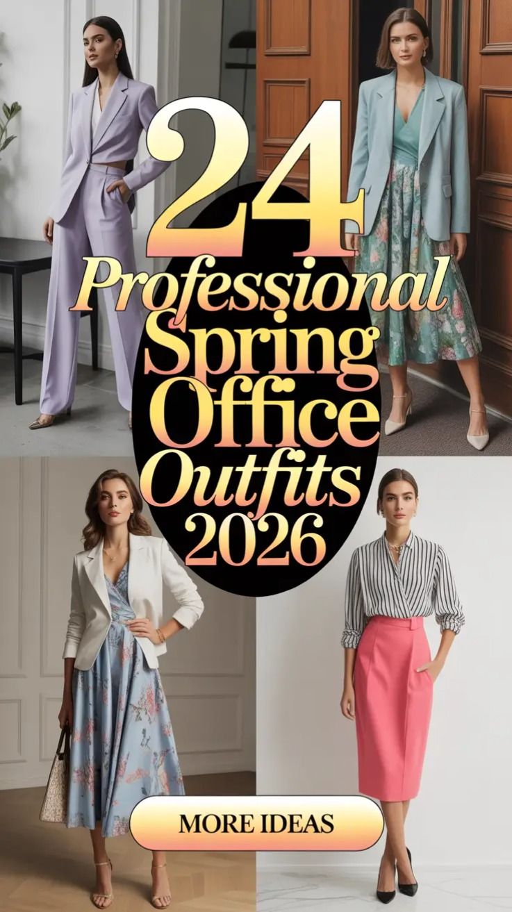 24 Professional Spring Office Outfits 2026 to Refresh Your Workwear Style