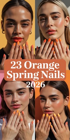 23 Fresh Orange Spring Nails Ideas for 2026 That Feel Modern and Chic