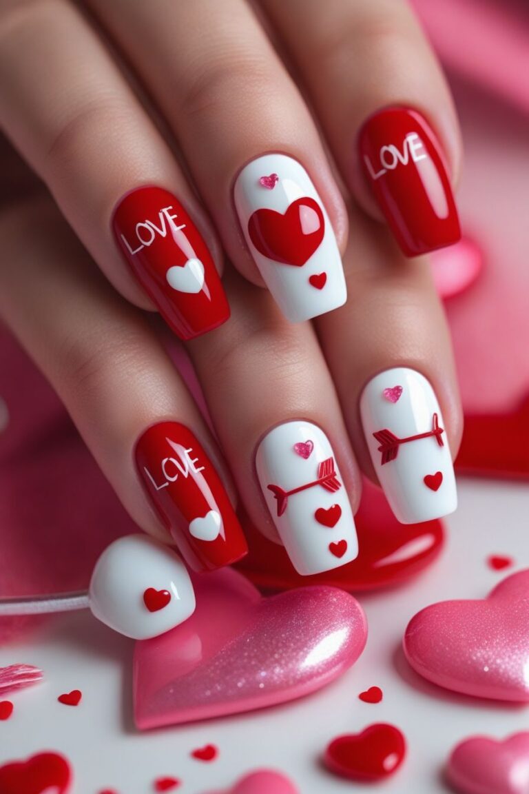 VALENTINE DAY NAIL DESIGNS