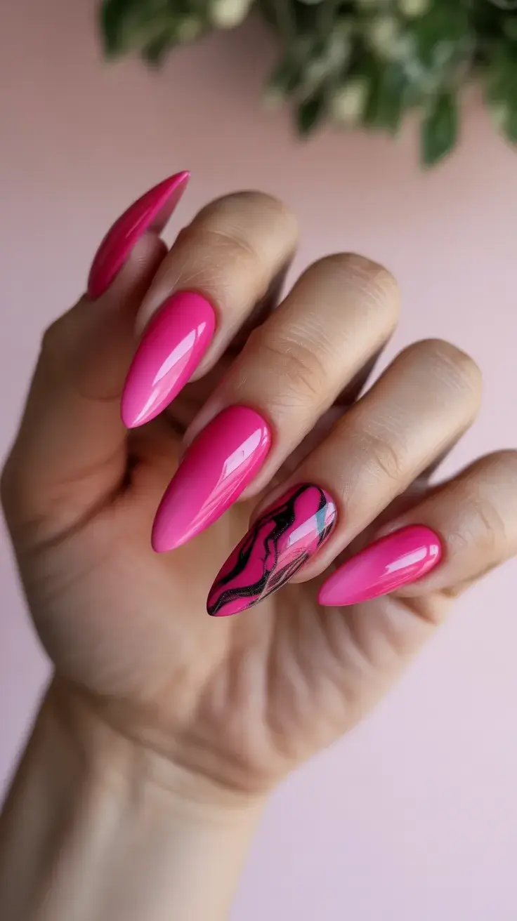 25 Bold Spring Hot Pink Nails 2026 That Make a Statement