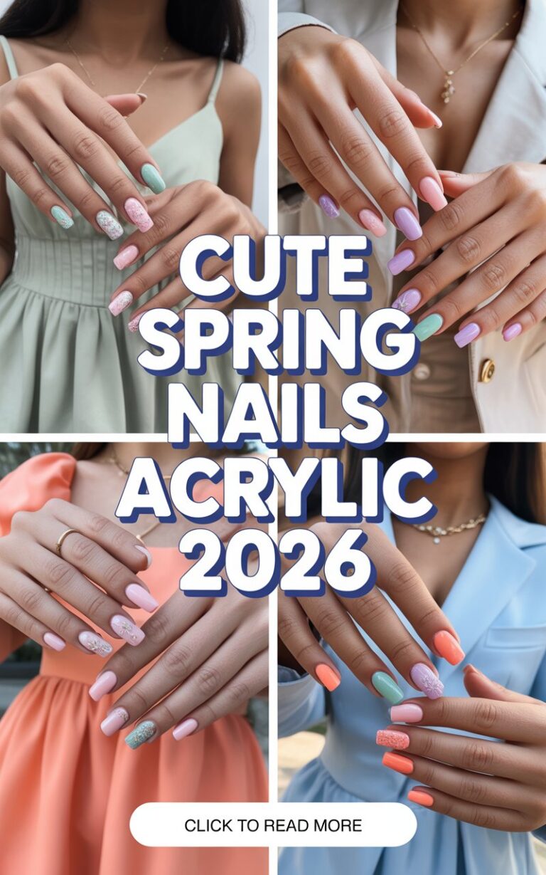 Cute Spring Nails Acrylic 2026 – Fresh, Trendy Designs You’ll Want to Try