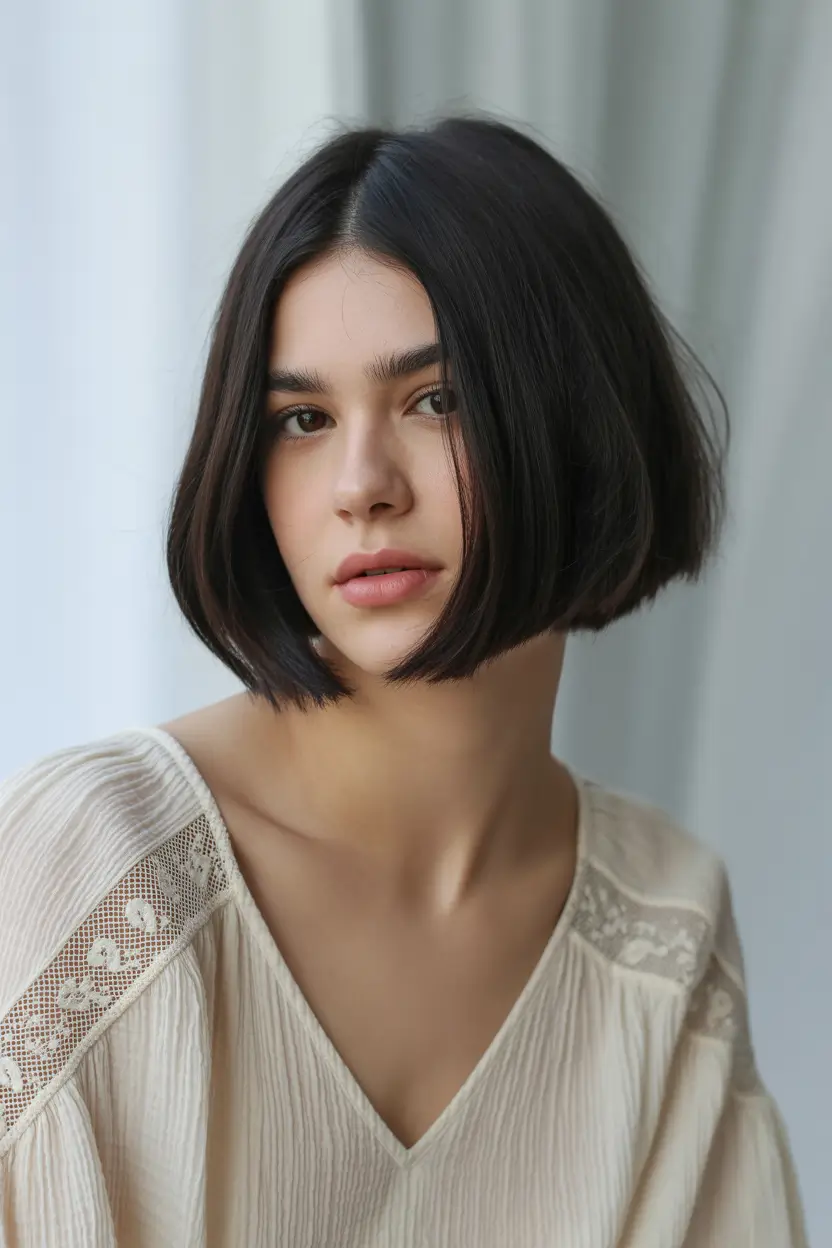 best spring bob haircuts 2026 Classic Blunt Bob with Clean Spring Simplicity