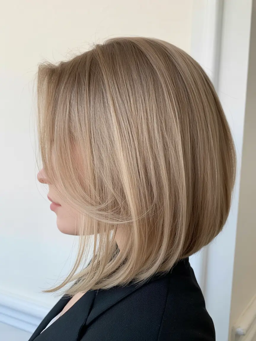 best spring bob haircuts 2026 Long Blonde Gradual Bob with Airy Layering