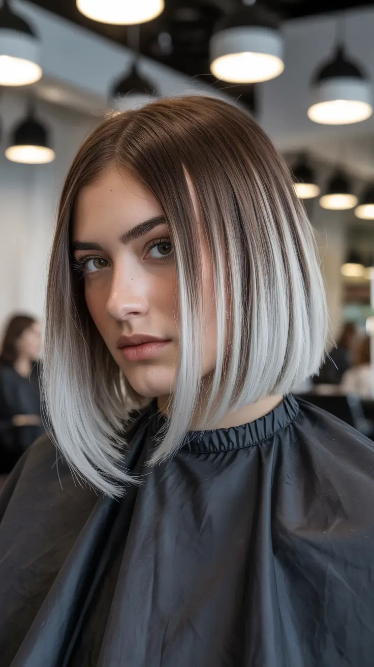 chic spring ombre hair color 2026 Cool Ash Blonde Precision Ombre