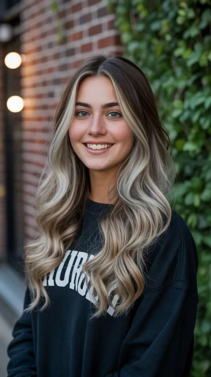 chic spring ombre hair color 2026 Soft Waves with Lived-In Sandy Ombre