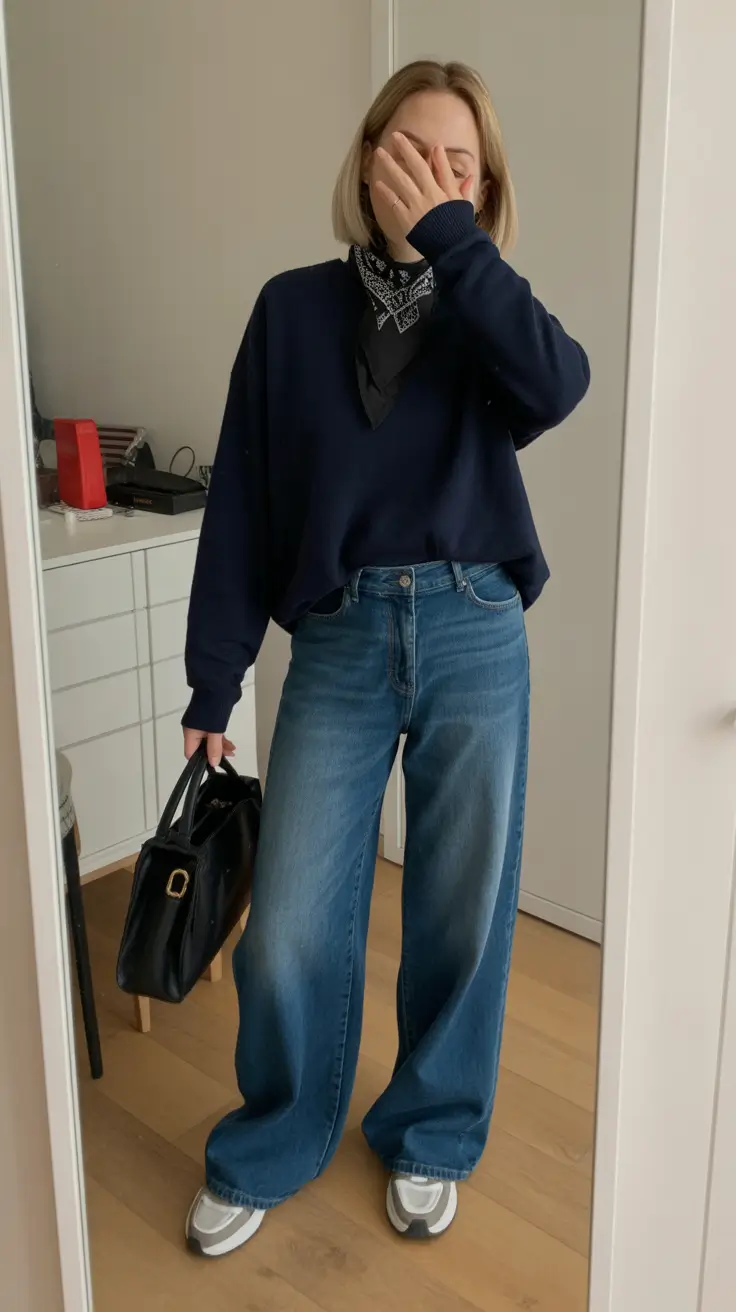 sophisticated spring transition outfits for 2026 Navy Layers With Casual Structure