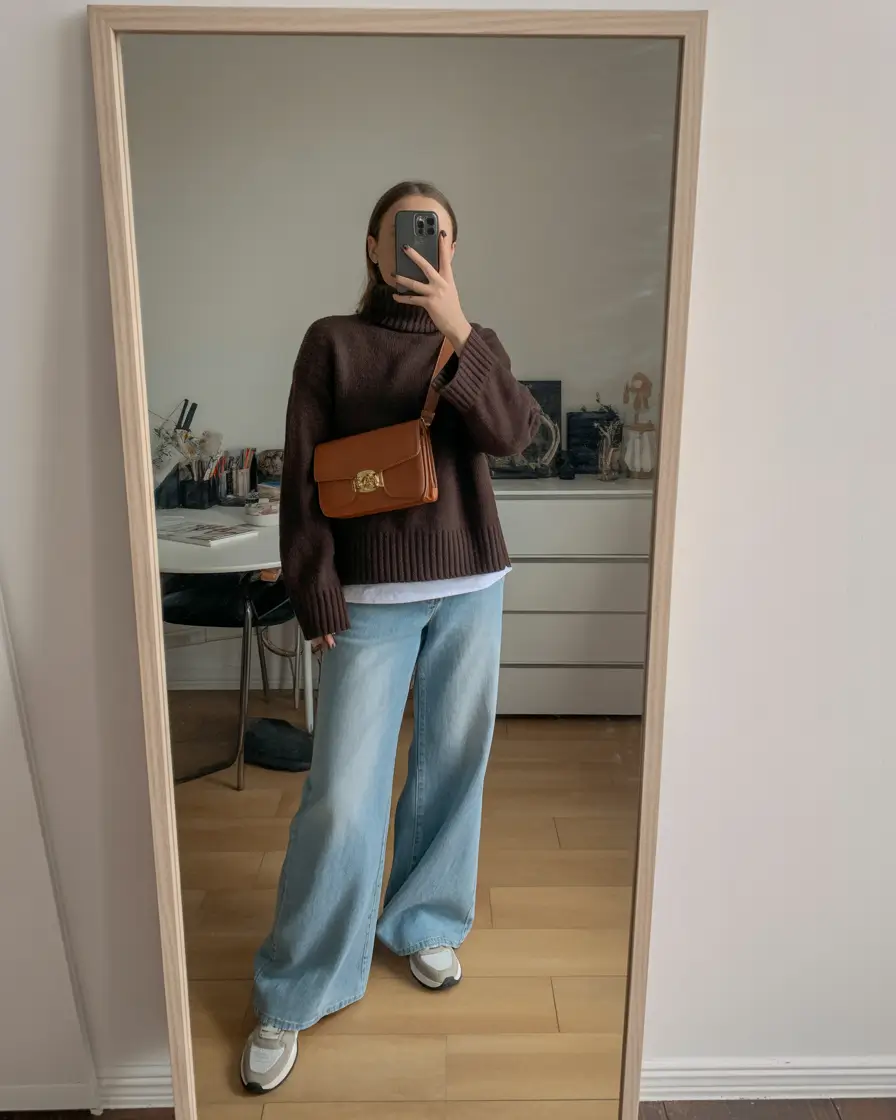 sophisticated spring transition outfits for 2026 Warm Brown Textures With Laid Back Balance