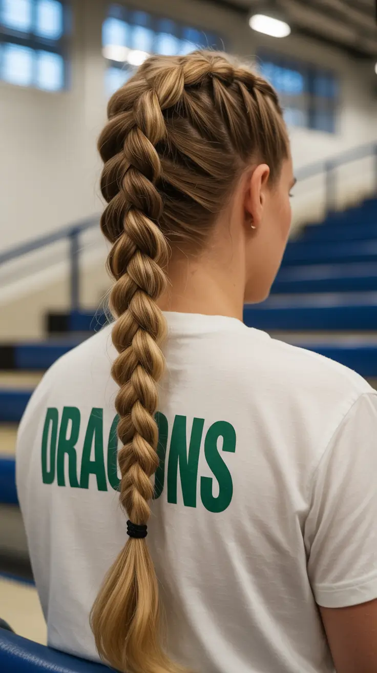 easy spring braids hairstyles 2026 Chunky Pull-Through Braid That Looks Like A Pro Did It