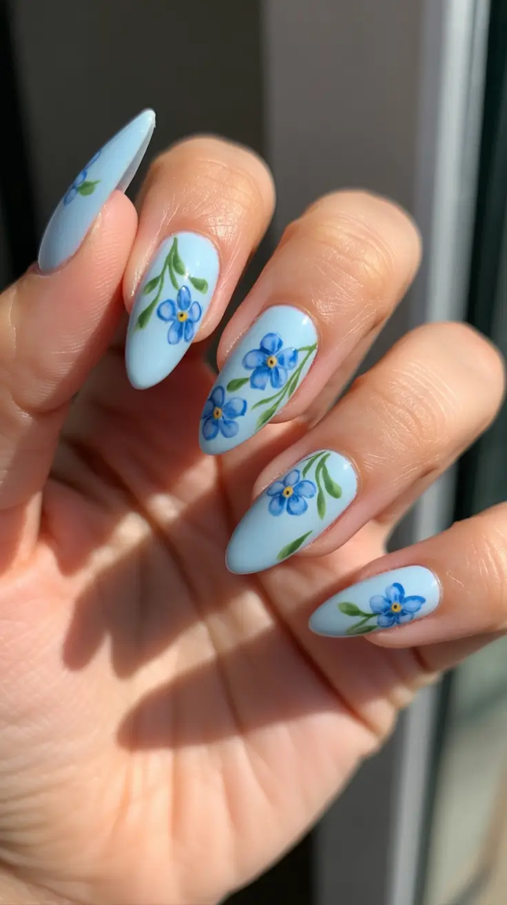 chic-spring-nail-art-trends-2026 Morning Sky Blooms