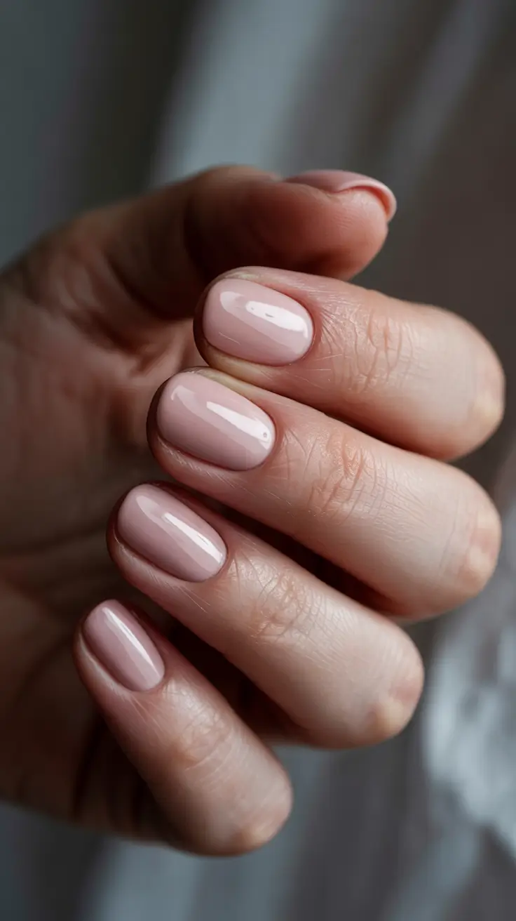 stylish spring nails 2026 Milky Blush Minimalism
