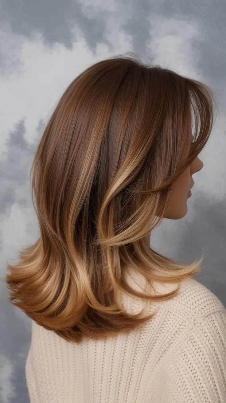 Trendy spring haircuts 2026 Dimensional Bronde Layers With Lightened Ends
