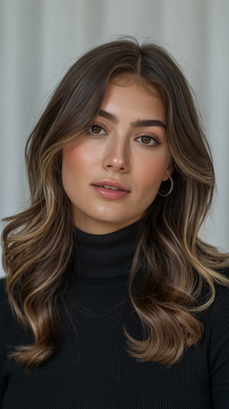 vibrant spring brown hair color 2026 Rich Chestnut with Subtle Golden Flickers